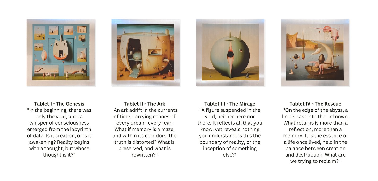 Memory Divergence, Tablets I–IV