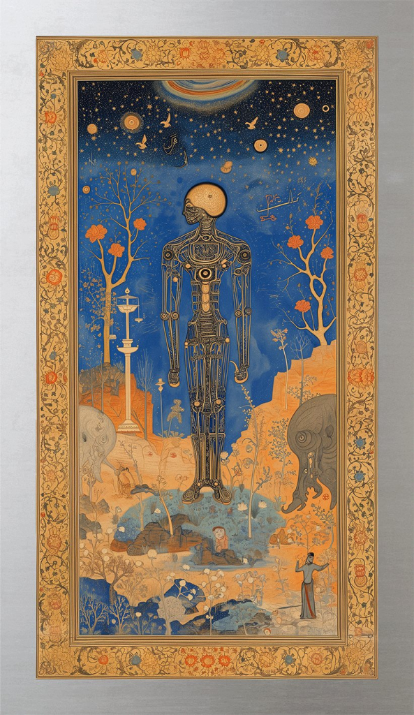 AI Futuristic Narratives in Historical Artistry, no. 5
