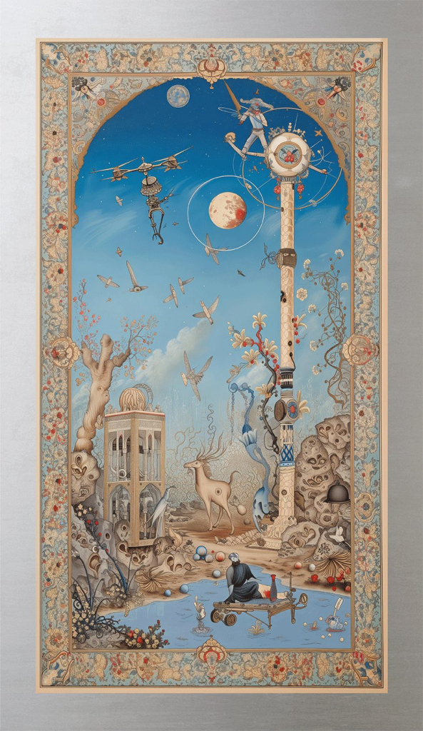 AI Futuristic Narratives in Historical Artistry, no. 17