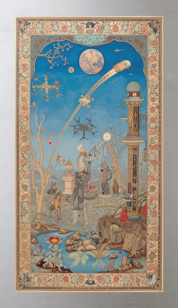 AI Futuristic Narratives in Historical Artistry, no. 22