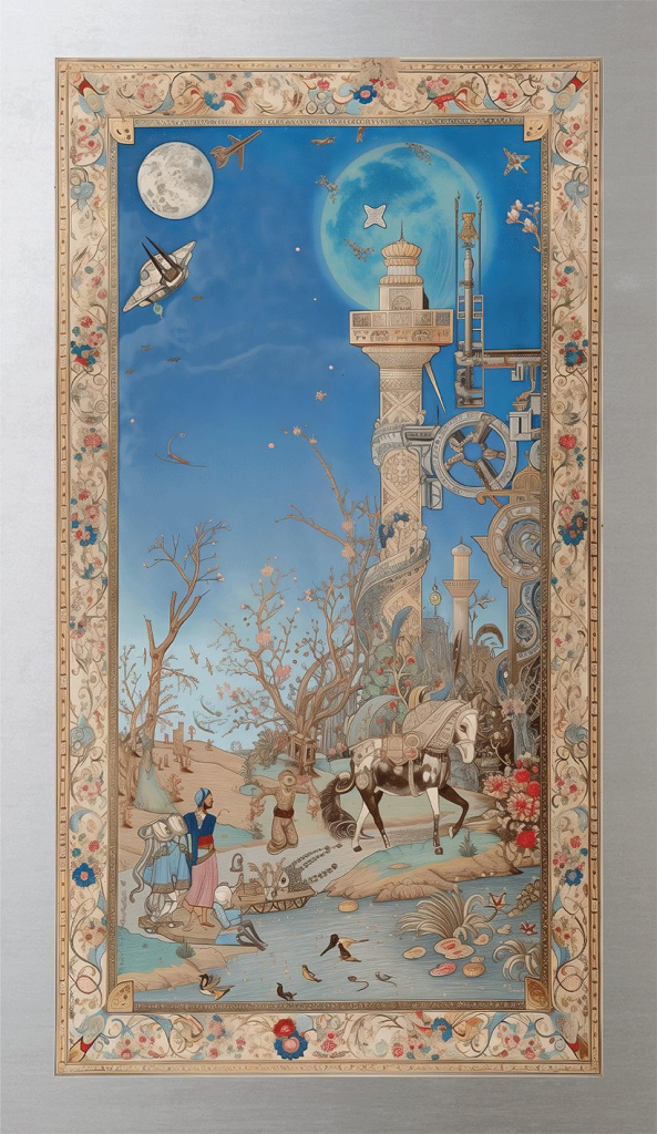 AI Futuristic Narratives in Historical Artistry, no. 27