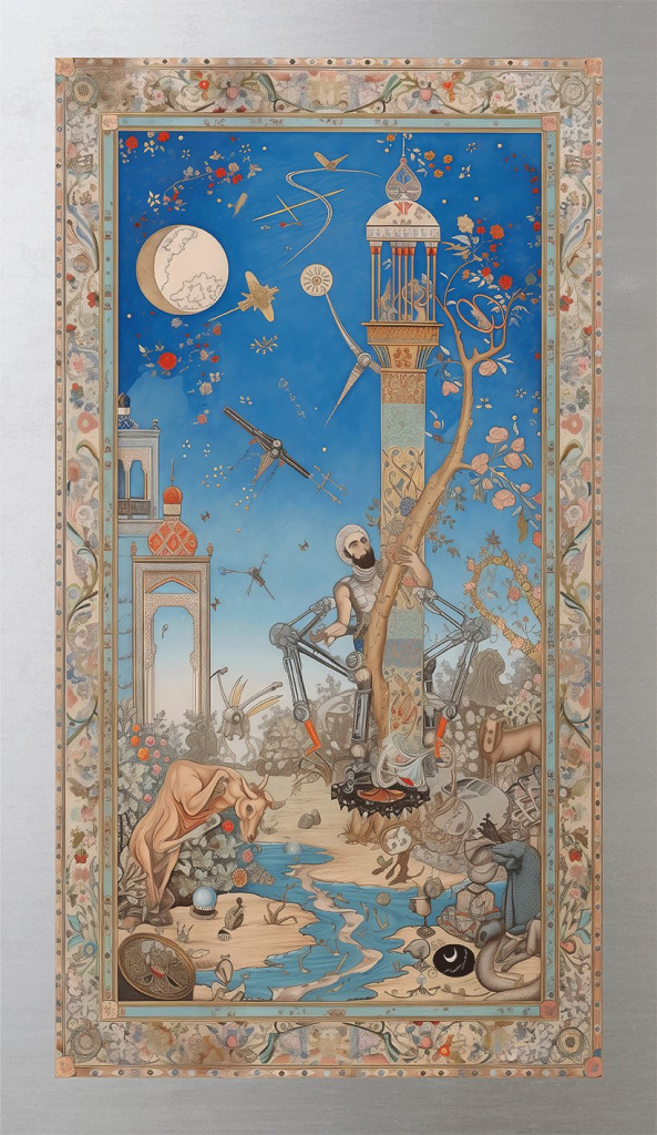 AI Futuristic Narratives in Historical Artistry, no. 28