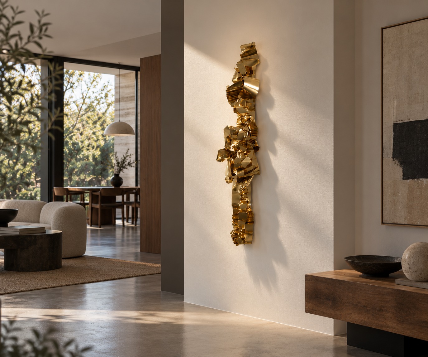 Solar Fold on a living room wall